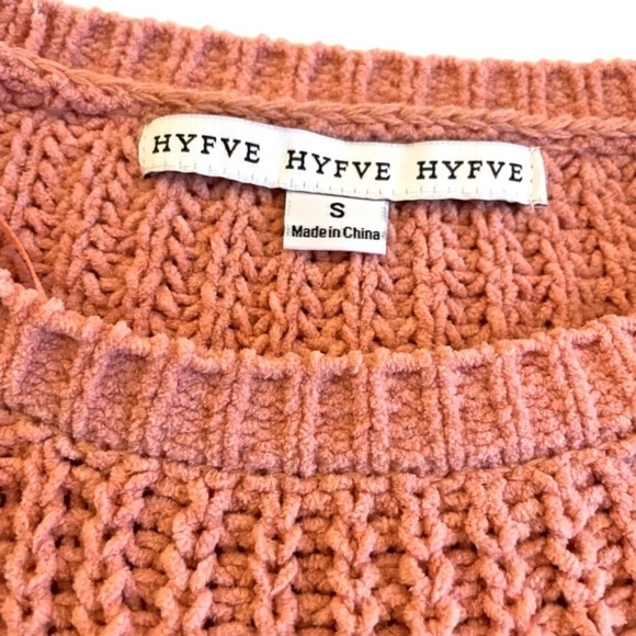 HYFVE Dusty Rose Pink 3/4 Cuffed Sleeve Womens‎ Sweater w/ Pocket; Size S - Picture 3 of 5